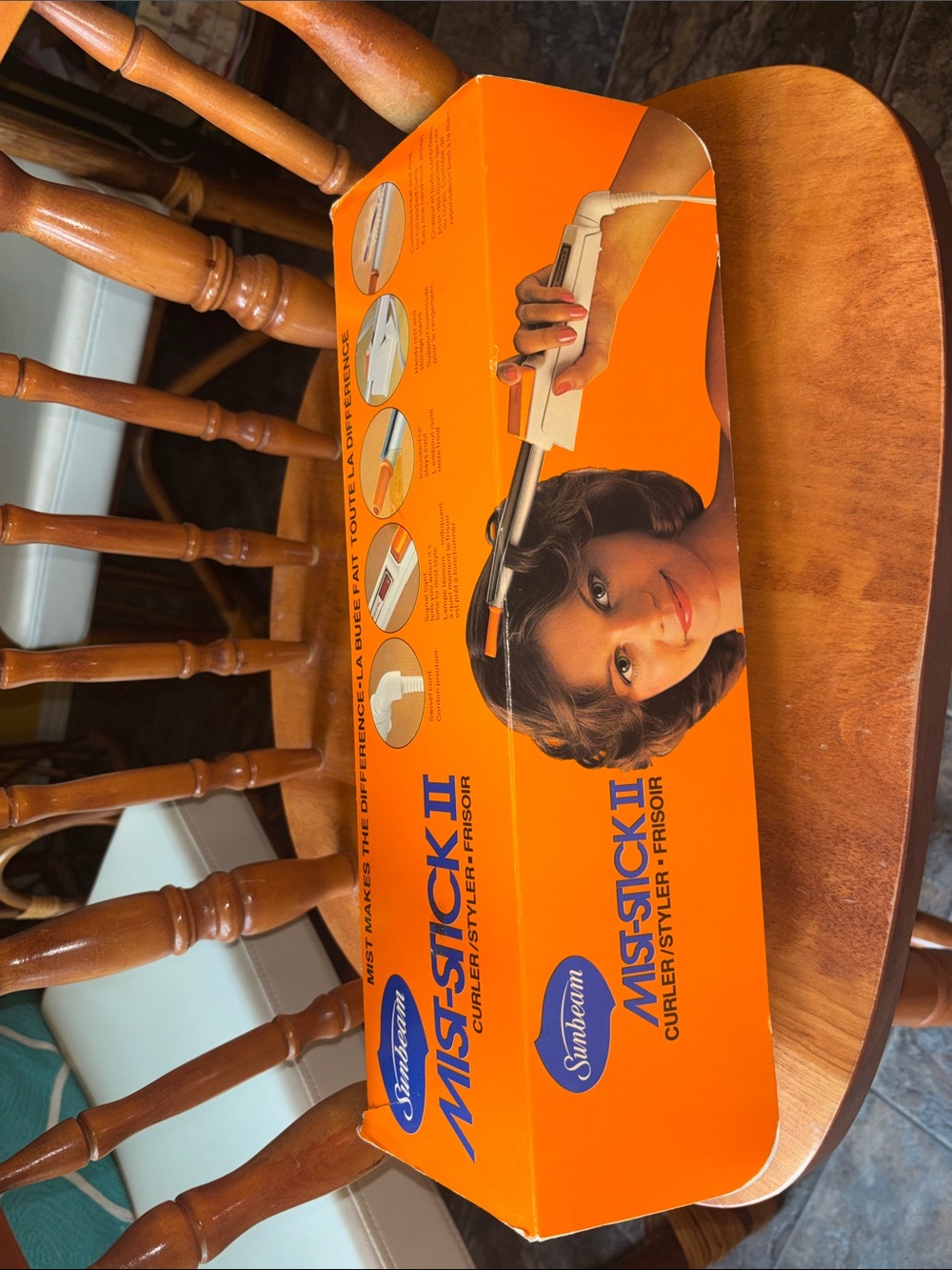 Sunbeam Mist-Stick II Hair Curler in Orange and Blue Box - Picture 2 of 7
